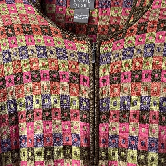 Gorgeous Sigrid Olsen cardigan twin sweater set. Size L - Picture 2 of 7